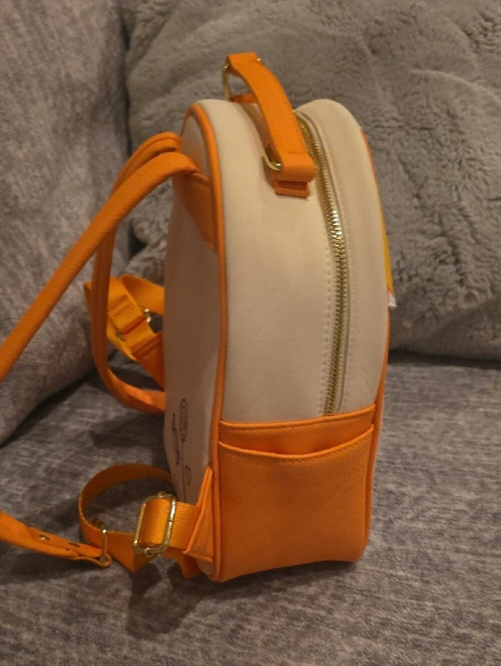 Loungefly Halloween Candy Orange & Yellow Stitch Candy Basket Backpack